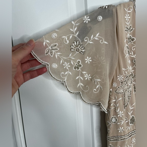 NWOT Anthropologie BHLDN Fresna Dress Embellished Maxi Size 0 - Picture 7 of 13